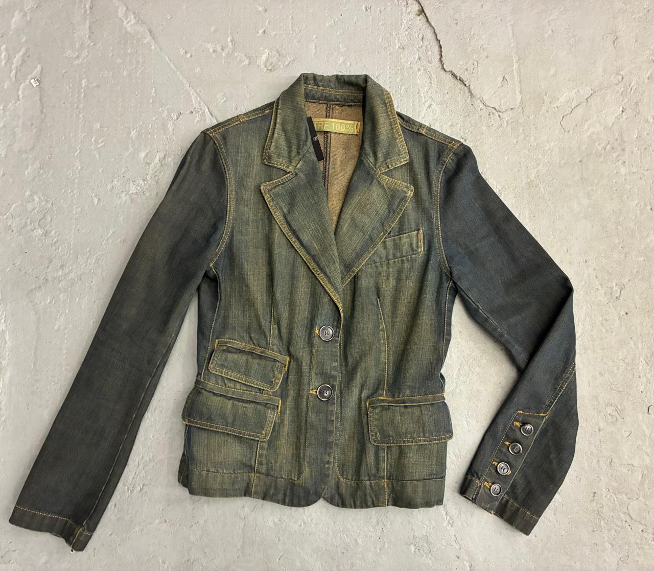 blazer denim oxido TRF
