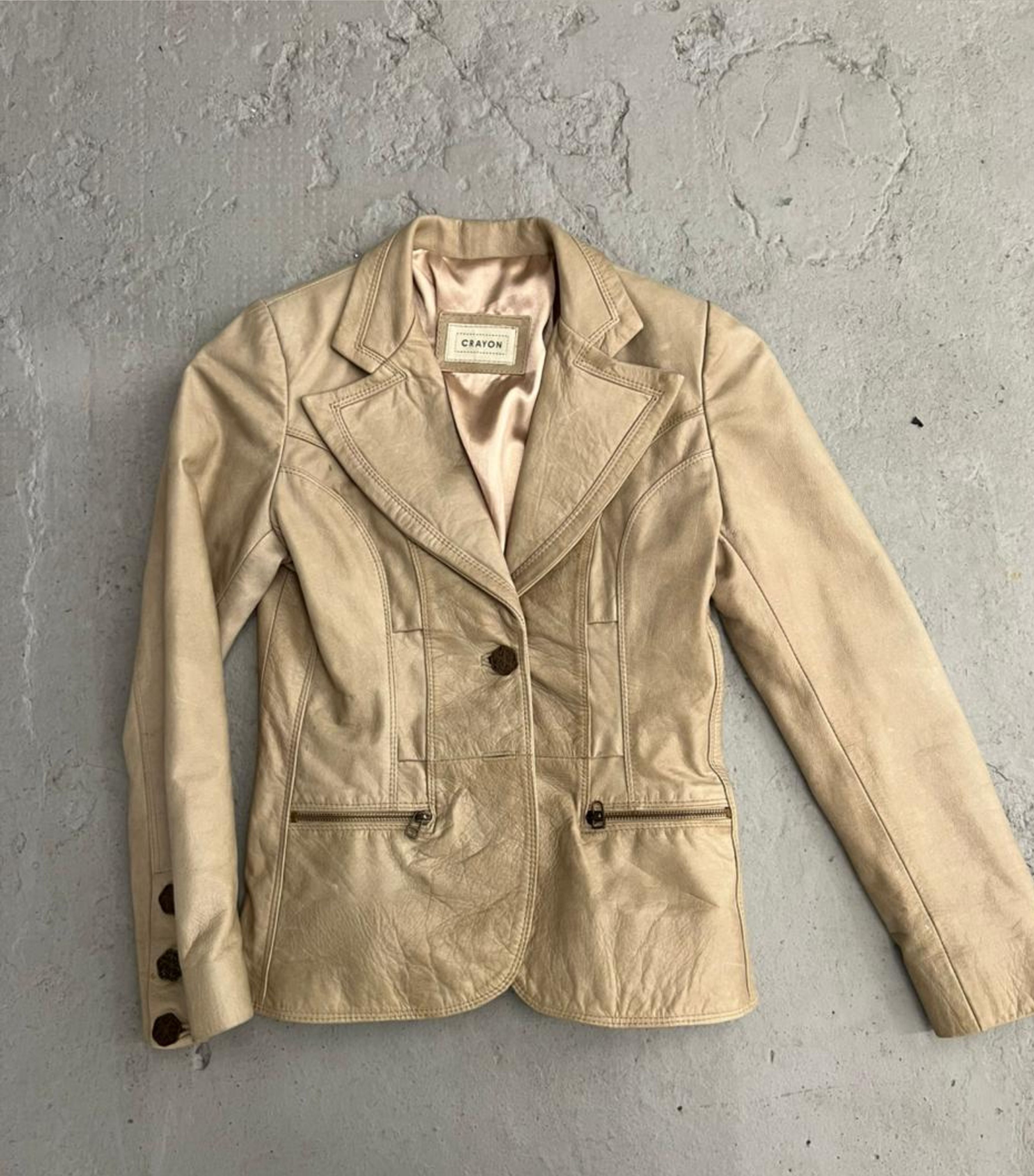 Campera cuero Crayon