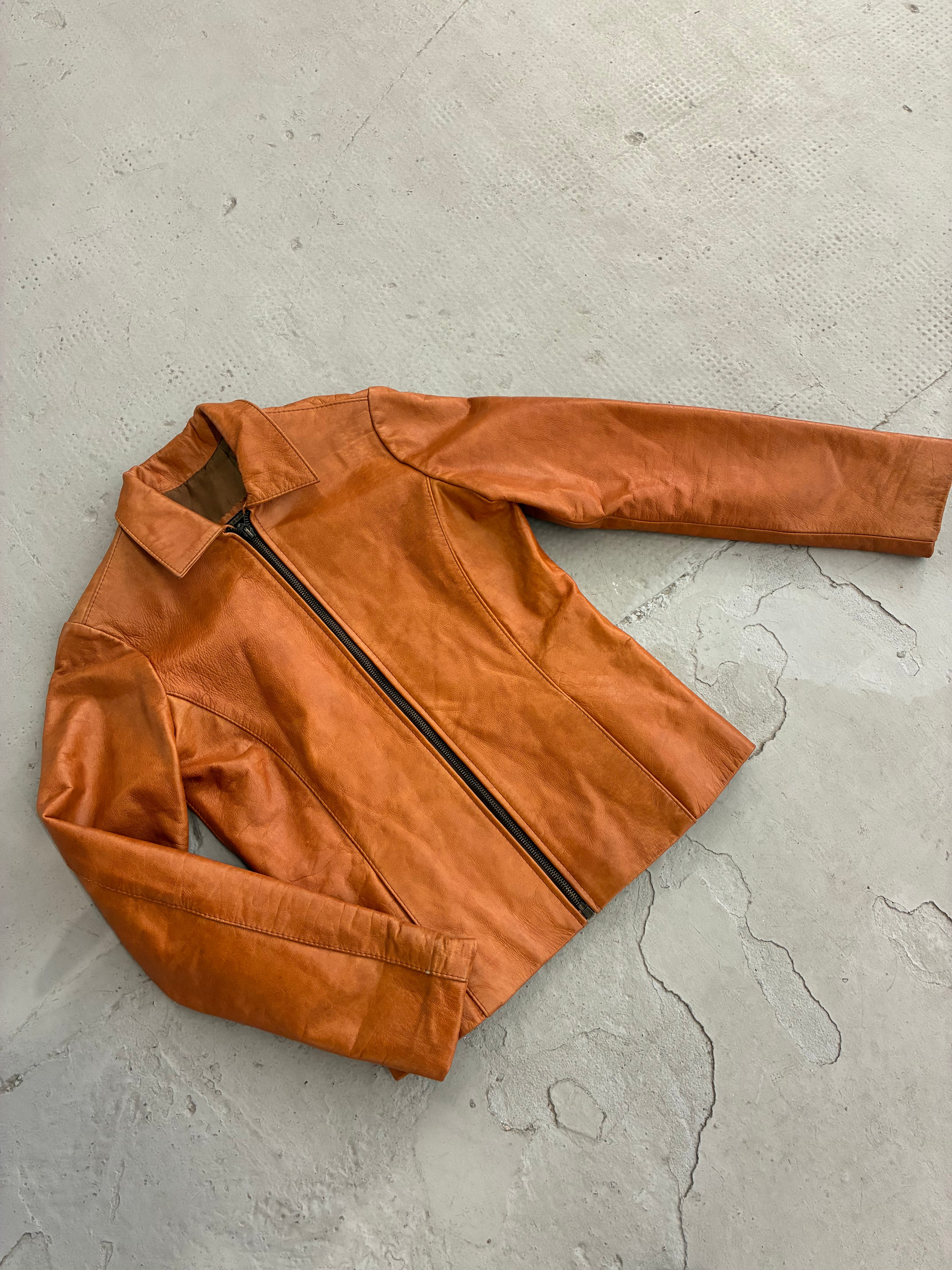 Campera cuero camel RG