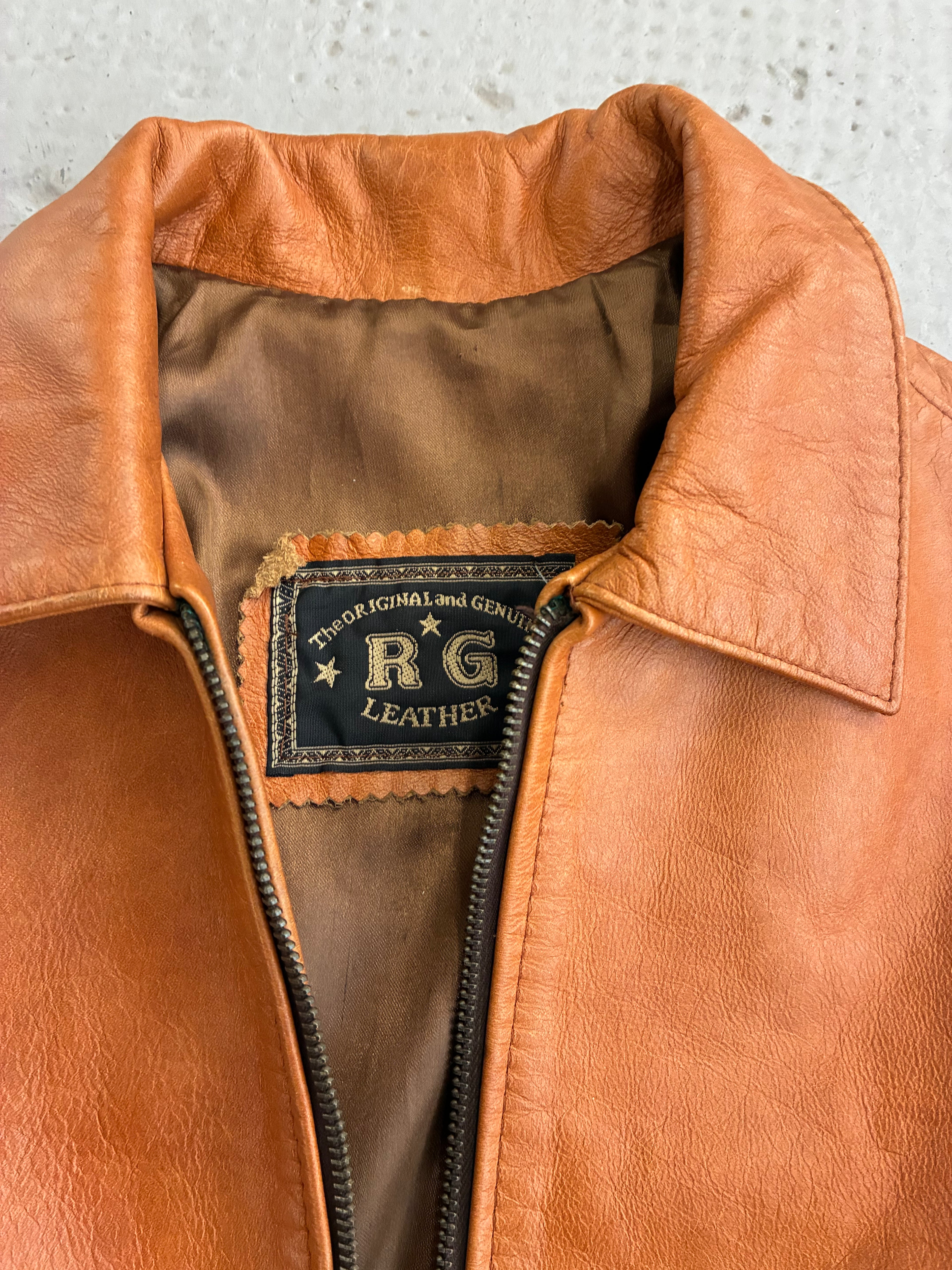 Campera cuero camel RG