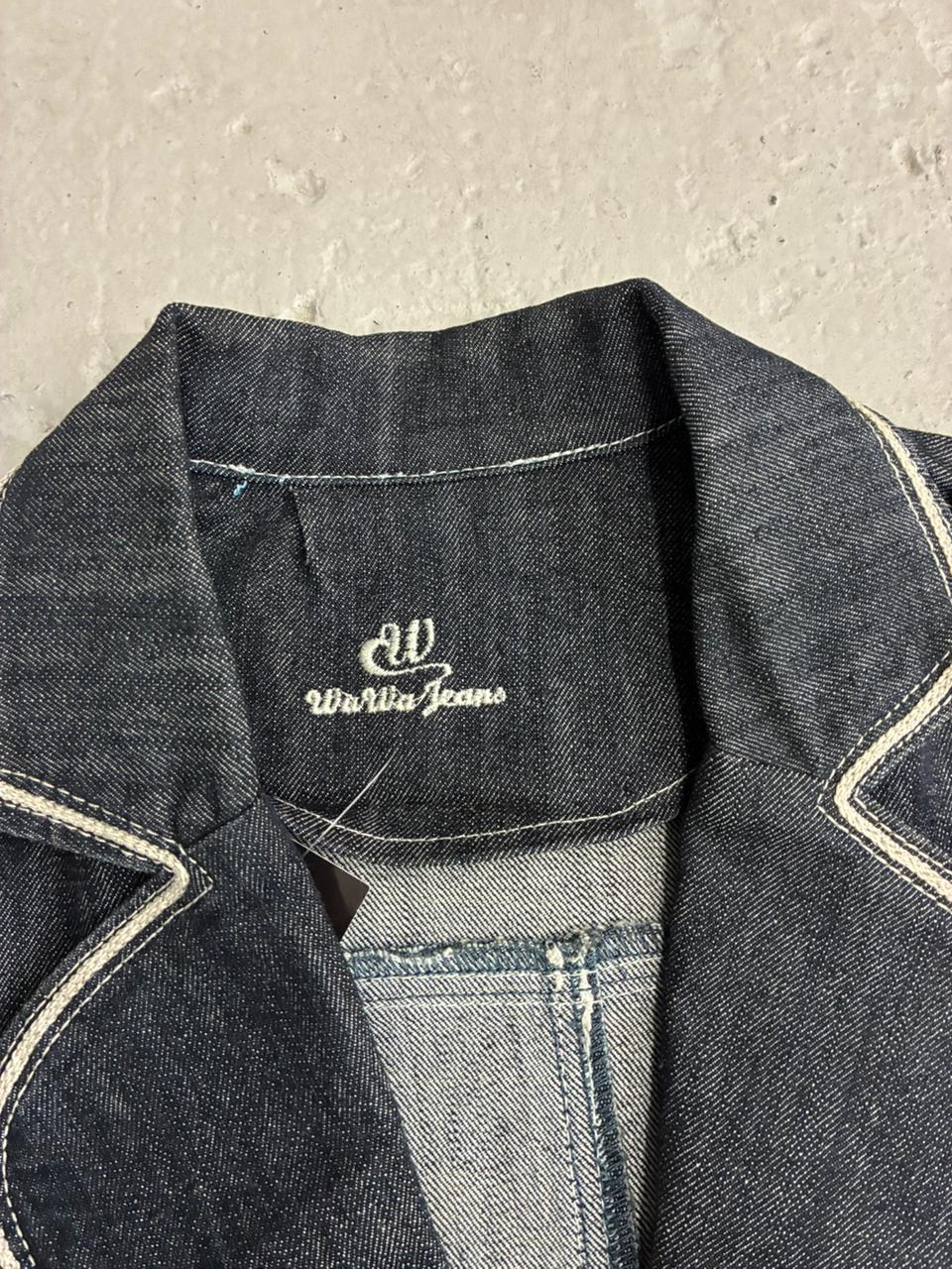 Blazer denim vintage azul