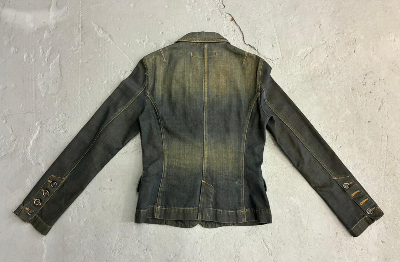 blazer denim oxido TRF